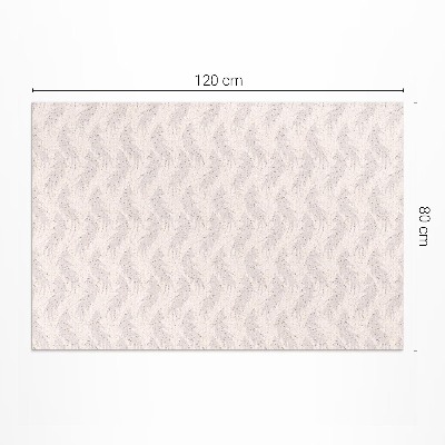 Tapis vinyle rectangulaire Feuilles délicates aux couleurs sobres