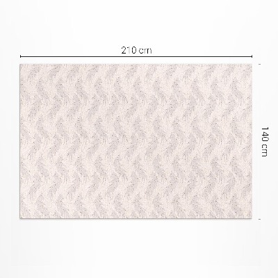 Tapis vinyle rectangulaire Feuilles délicates aux couleurs sobres
