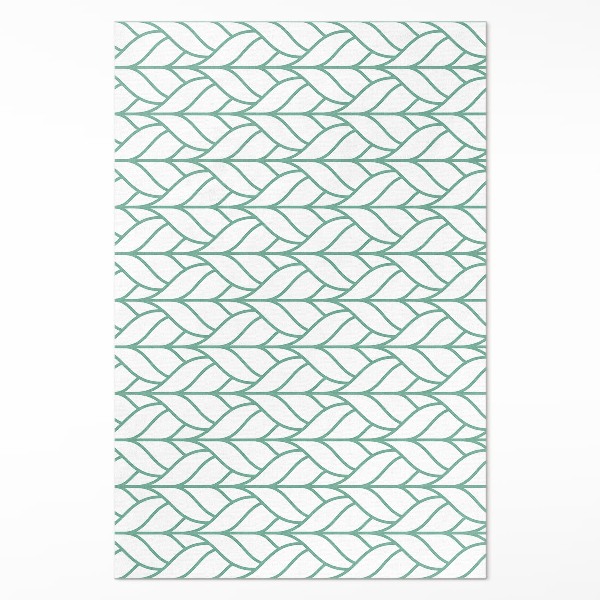 Tapis vinyle Motif minimaliste de feuilles linéaires