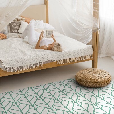 Tapis vinyle Motif minimaliste de feuilles linéaires