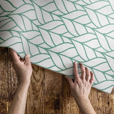 Tapis vinyle Motif minimaliste de feuilles linéaires