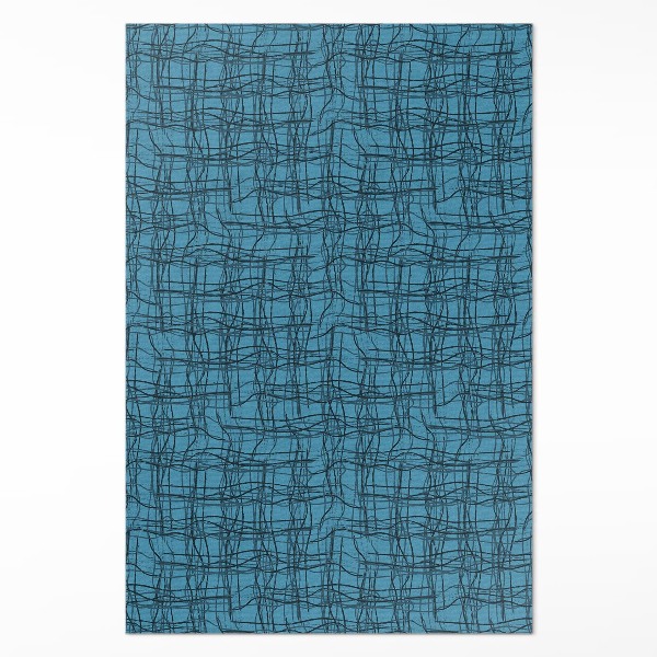 Tapis vinyle Motif de tissu avec des fils de tissu irréguliers