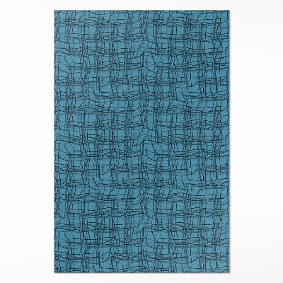 Tapis vinyle Motif de tissu avec des fils de tissu irréguliers