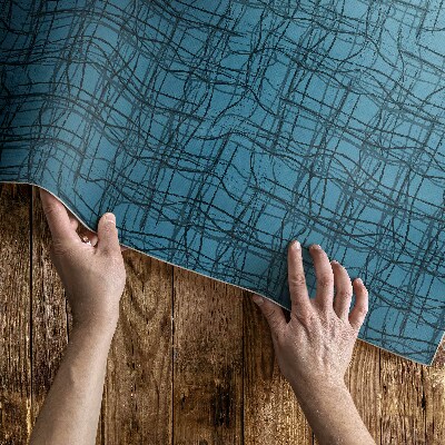 Tapis vinyle Motif de tissu avec des fils de tissu irréguliers