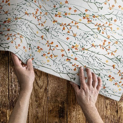 Tapis vinyle Fleurs et brindilles dans un style bohème