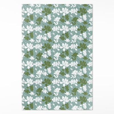 Tapis vinyle rectangulaire Motif floral subtil