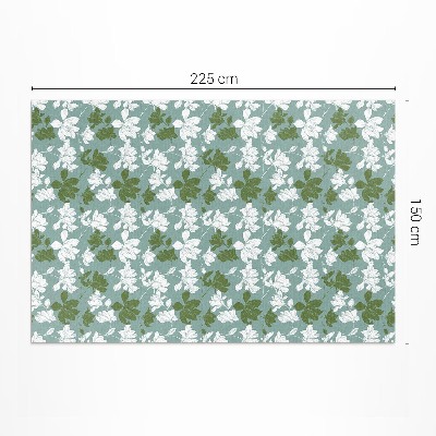 Tapis vinyle rectangulaire Motif floral subtil