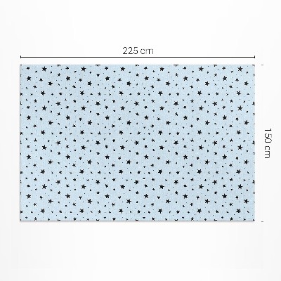 Tapis vinyle rectangulaire L'espace des minuscules étoiles noires