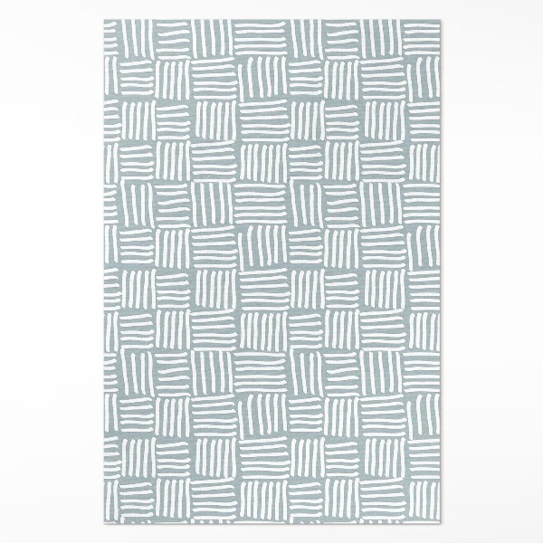 Tapis vinyle Motif minimaliste de tresse bohème