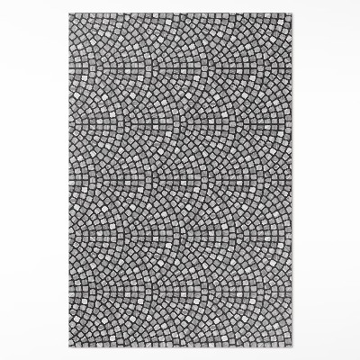 Tapis vinyle rectangulaire Mosaïque fine en pierre