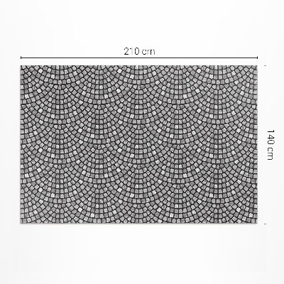 Tapis vinyle rectangulaire Mosaïque fine en pierre