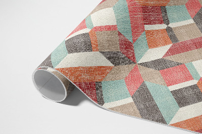 Tapis vinyle Un motif géométrique usé