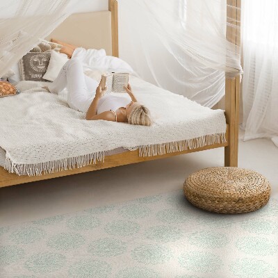 Tapis vinyle rectangulaire Motif floral de tournesol lumineux