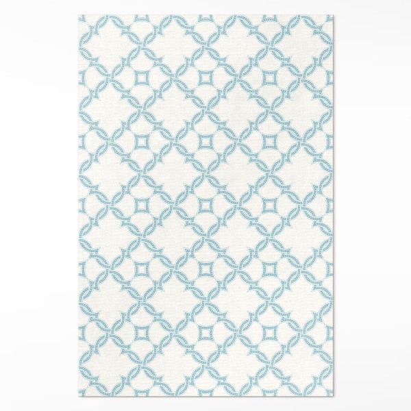 Tapis vinyle rectangulaire Carreaux décoratifs en tissage de chaîne