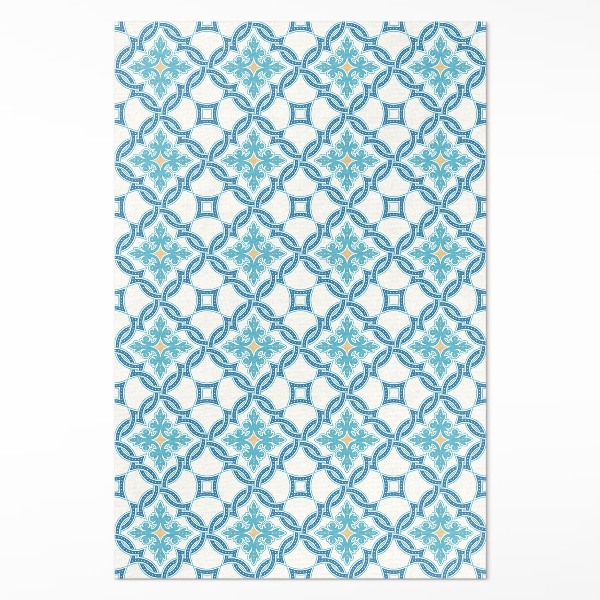 Tapis vinyle Carreaux décoratifs en tissage de chaîne