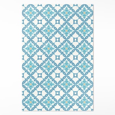 Tapis vinyle Carreaux décoratifs en tissage de chaîne