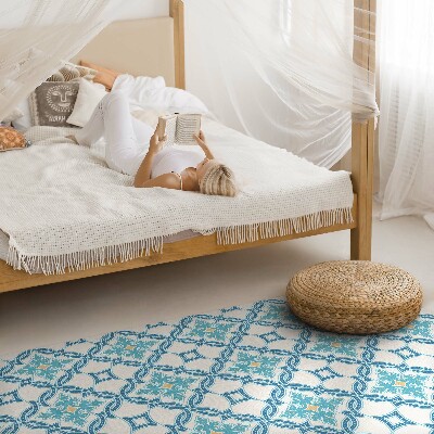 Tapis vinyle Carreaux décoratifs en tissage de chaîne