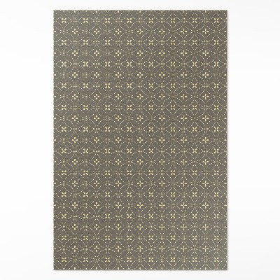 Tapis vinyle rectangulaire Motif à la mode avec des cercles élégants