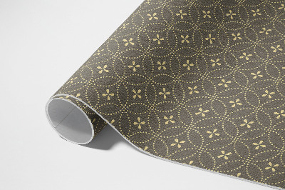 Tapis vinyle rectangulaire Motif à la mode avec des cercles élégants