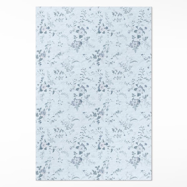 Tapis vinyle rectangulaire Fleurs subtiles peintes dans la prairie