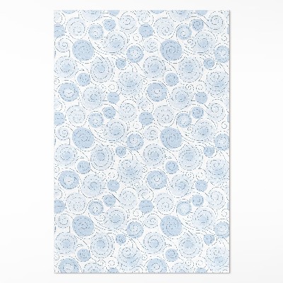 Tapis vinyle Abstraction aquarelle de cercles et de vagues