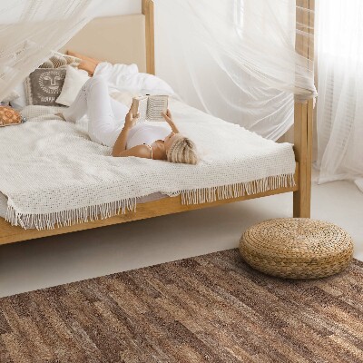 Tapis vinyle rectangulaire Parquet en bois élégant