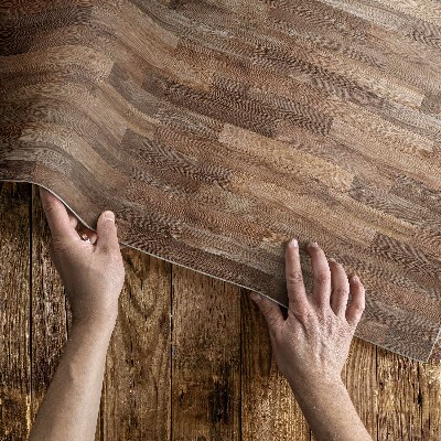 Tapis vinyle rectangulaire Parquet en bois élégant