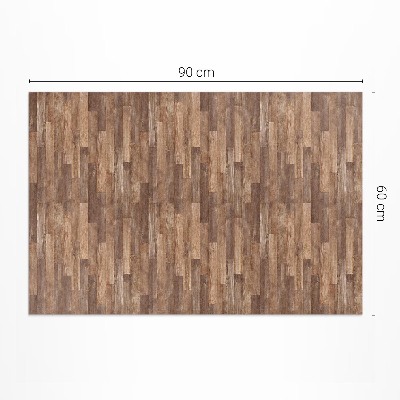 Tapis vinyle rectangulaire Parquet en bois élégant