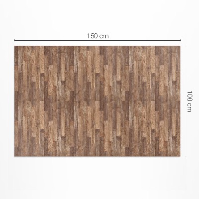 Tapis vinyle rectangulaire Parquet en bois élégant