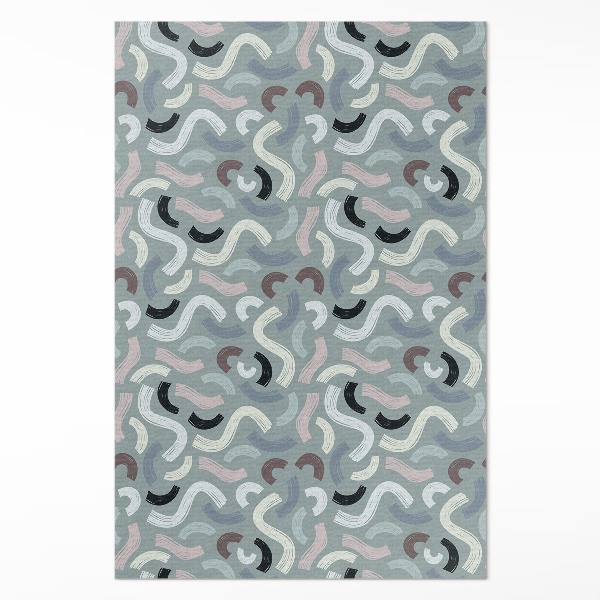 Tapis vinyle Lignes rétro abstraites