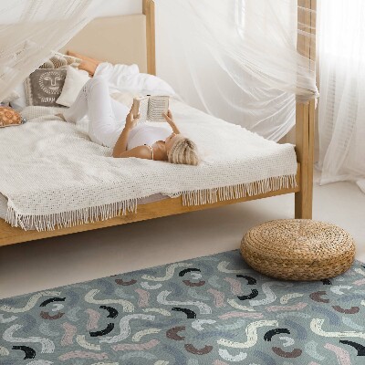 Tapis vinyle Lignes rétro abstraites