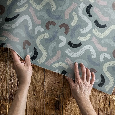 Tapis vinyle Lignes rétro abstraites