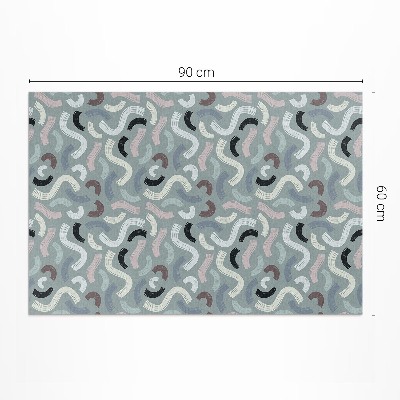 Tapis vinyle Lignes rétro abstraites