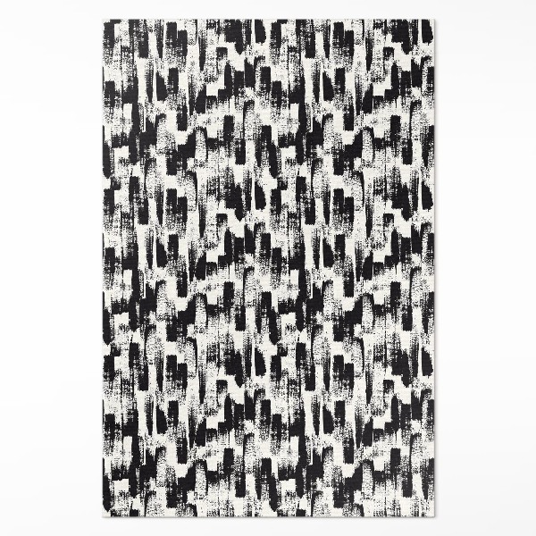 Tapis vinyle Abstraction monochrome de taches de peinture