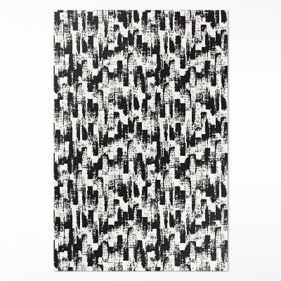 Tapis vinyle Abstraction monochrome de taches de peinture