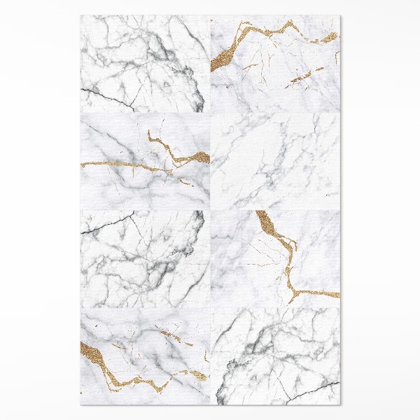 Tapis vinyle Dalles de pierre élégantes en marbre