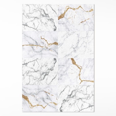 Tapis vinyle Dalles de pierre élégantes en marbre