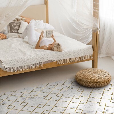 Tapis vinyle Losanges sur marbre clair