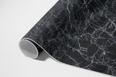 Tapis vinyle rectangulaire Carreaux de pierre en marbre foncé