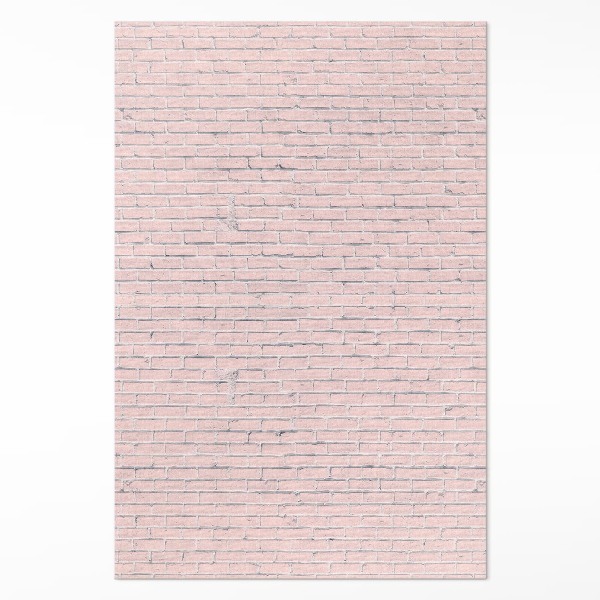 Tapis vinyle Petit mur de briques pastel