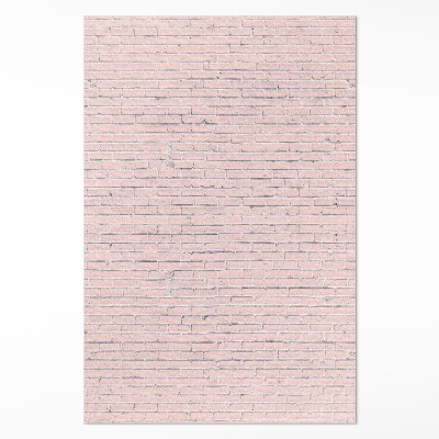 Tapis vinyle Petit mur de briques pastel