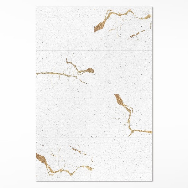 Tapis vinyle rectangulaire Dalles de pierre en marbre élégantes