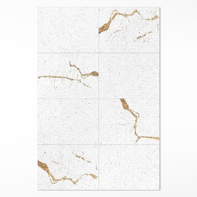 Tapis vinyle rectangulaire Dalles de pierre en marbre élégantes