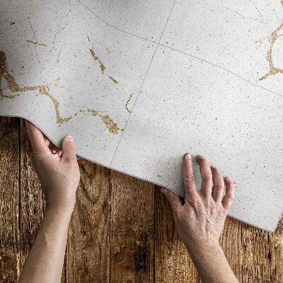 Tapis vinyle rectangulaire Dalles de pierre en marbre élégantes