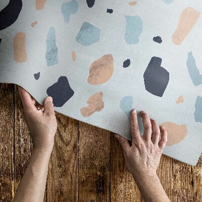 Tapis vinyle Grès décoratif aux couleurs pastel