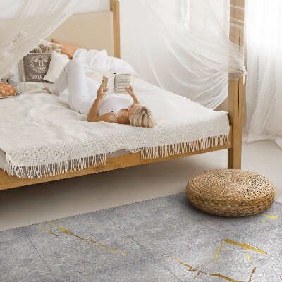 Tapis vinyle rectangulaire Dalles de béton et carreaux de pierre