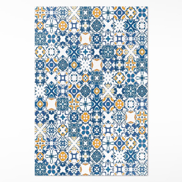 Tapis vinyle Carreaux à motifs mosaïque colorée