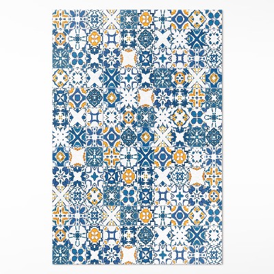 Tapis vinyle Carreaux à motifs mosaïque colorée