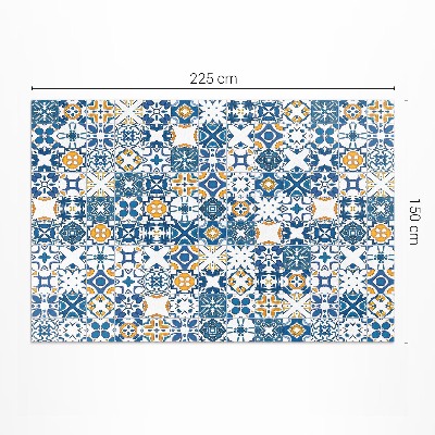 Tapis vinyle Carreaux à motifs mosaïque colorée