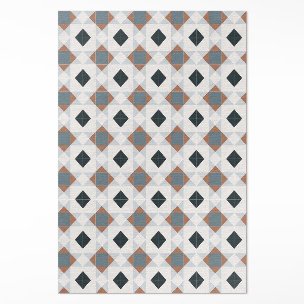 Tapis vinyle rectangulaire Belles mosaïques géométriques